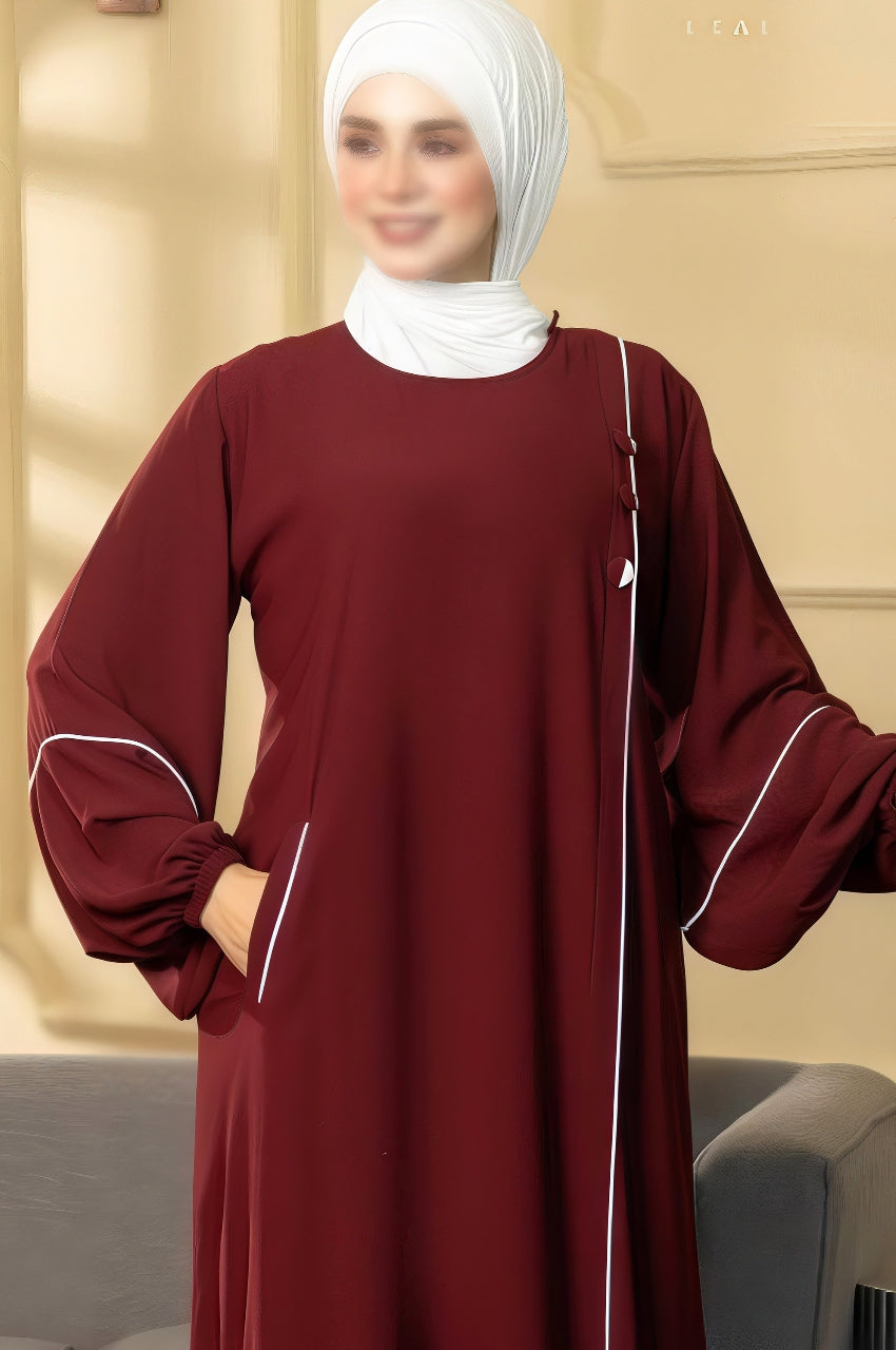 Puffed Sleeves Abaya