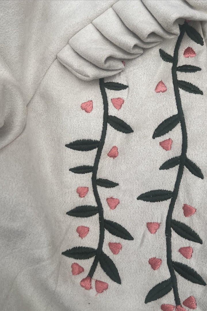 Embroided Sleeves Dress