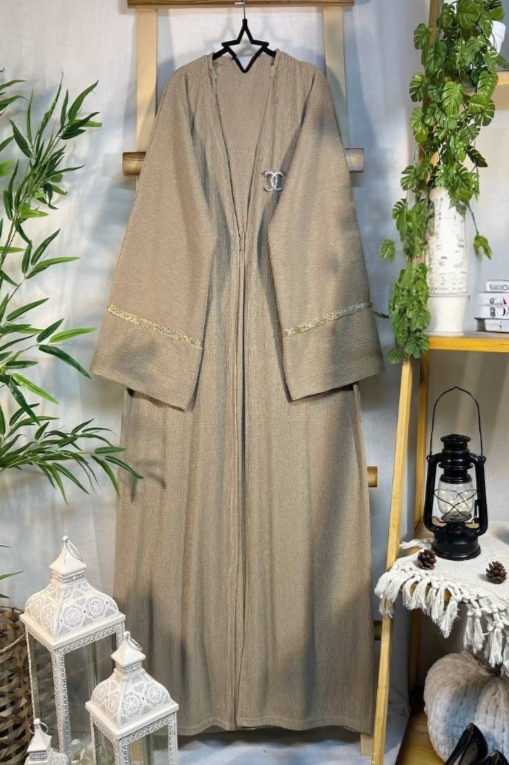 Plus Size Abaya Set(NO Brooch Pin)